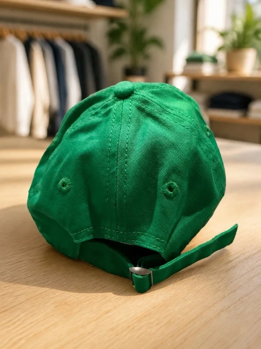 Palm Angels Classic Logo Green Solid Baseball Cap, Medium Adjustable Unisex